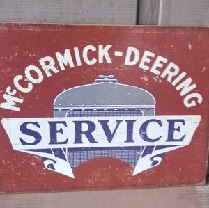Mccormick Deering Metal Sign